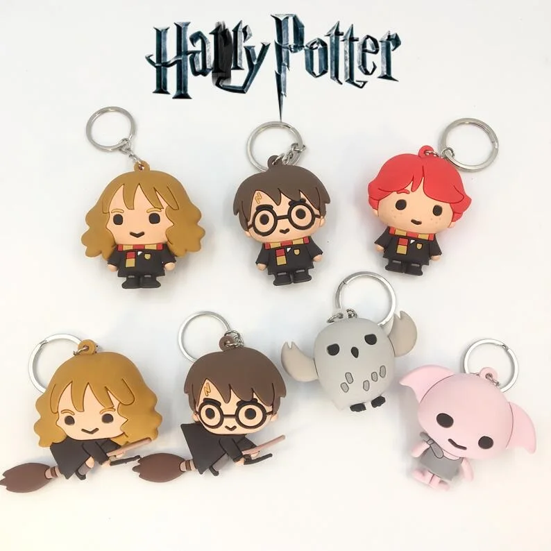 Harri Potter Game of Thrones Keychain Hermione Granger Lord Voldemort Mini toy Figure Deadpool Captain America