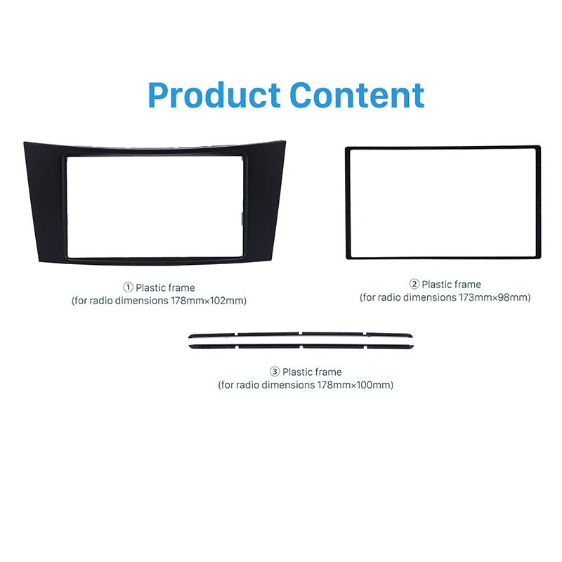 Seicane автомобильный Автомагнитола 2Din рамка Dash стерео панель монтажный комплект для Mercedes BENZ E класс W211 2001 2002 2003-2009 CD отделка панель