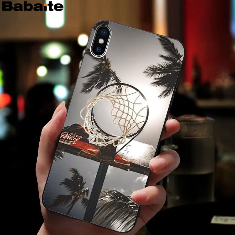 Babaite баскетбольная корзина футбол пламя Coque популярный сотовый Чехол для телефона чехол для Apple iPhone 8 7 6 6S Plus X XS MAX 5 5S SE XR - Цвет: 1