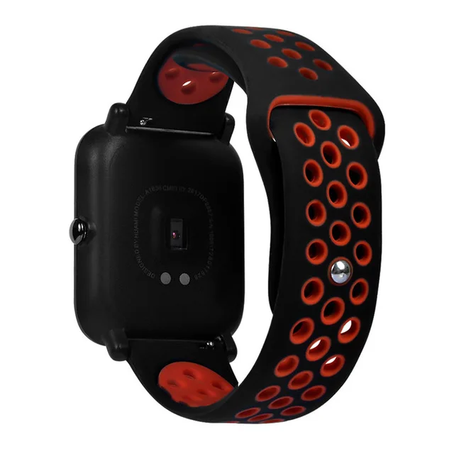 Силиконовый браслет для Xiaomi Huami Amazfit Bip, Молодежный ремешок для часов Xiomi, сменные умные аксессуары, браслет на запястье - Цвет: 1