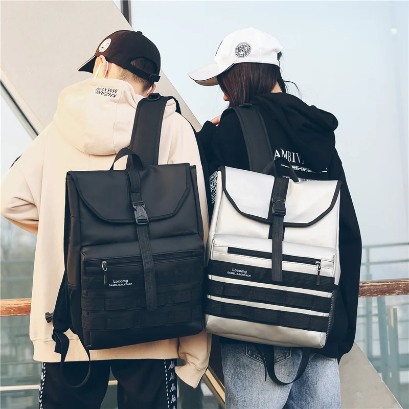 2018 nuevo impermeable mujeres Mochila de lona Mochila Unisex de gran capacidad portátil Bakpacks mujer hombre Mochila Harajuku