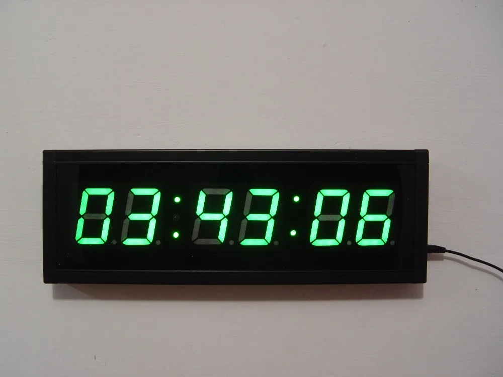 Многофункциональные цифровые часы-таймер 2,3 ''6 цифр Crossfit таймер светодиодный интервальный таймер секундомер для тренажерного зала фитнес-тренировки гаража - Цвет: 40cm 14cm