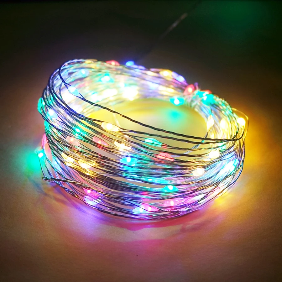 

RiRi won Led String lights Copper Wire LED Indoor String Lamp Holiday lighting For Garland Fairy Christmas Tree Wedding Party