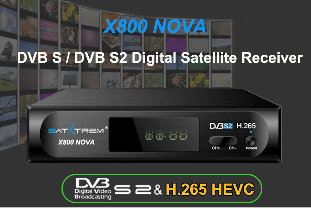 Satxtrem X800 Nova спутниковый ресивер receptor azamerica DVB S2 full hd 1080p with usb wifi ресивер цифровое тв turner магнитола цифровая приставка