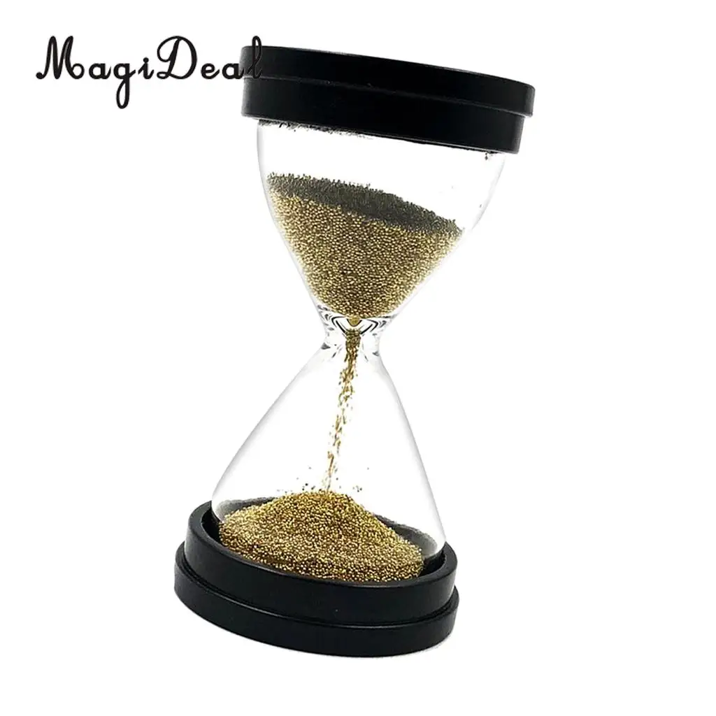 MagiDeal 30 Seconds Clear Sand Timer Hourglass Clock Kitchen Cooking Eggs Yoga Kids Games -Gold Sands