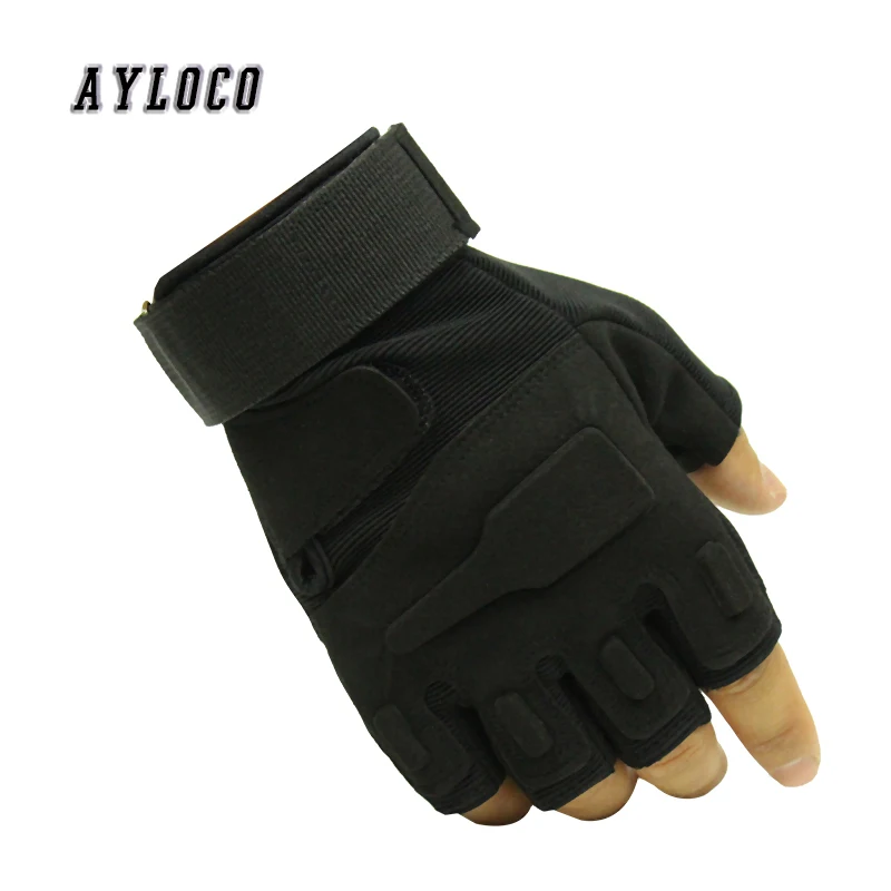 

Classic Tactical Gloves Men Military Police Soldiers Paintball Half Finger Gloves Male SWAT Fight Shoot Mittens