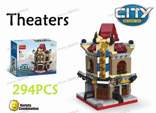 Online Shop 6 In 1 Model Building Kit Compatible With Lego City Mini
