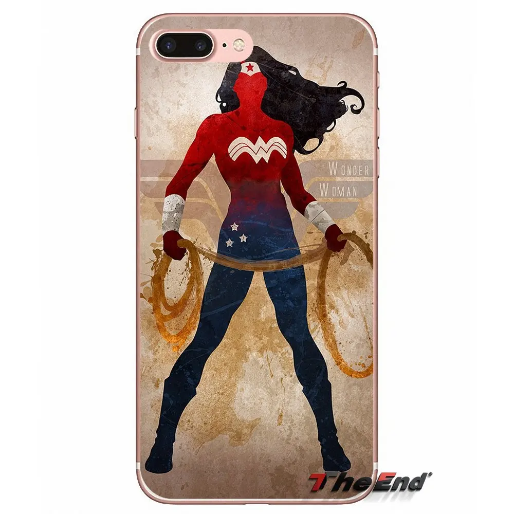 Мягкий чехол для мобильного телефона Wonder Woman superwoman Sony Xperia M2 M4 M5 E3 T3 XA Aqua Z Z1 Z2 Z3 Z5 compact