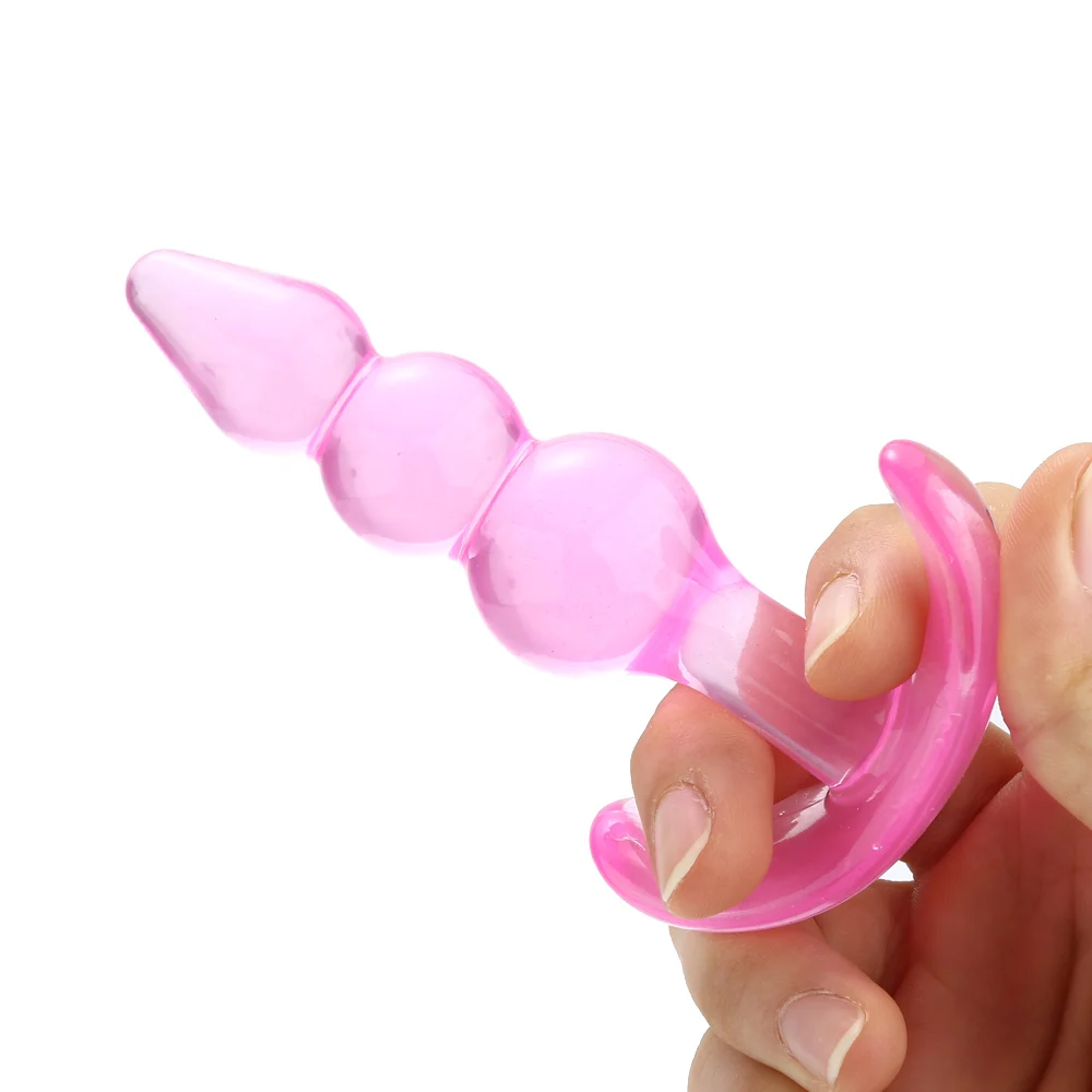 Anal Plug Triple-bead Butt Plug Silicone Anus Plug Clitoris / Prostate Massager for Men & Women Adult Sex Product Sex Toys