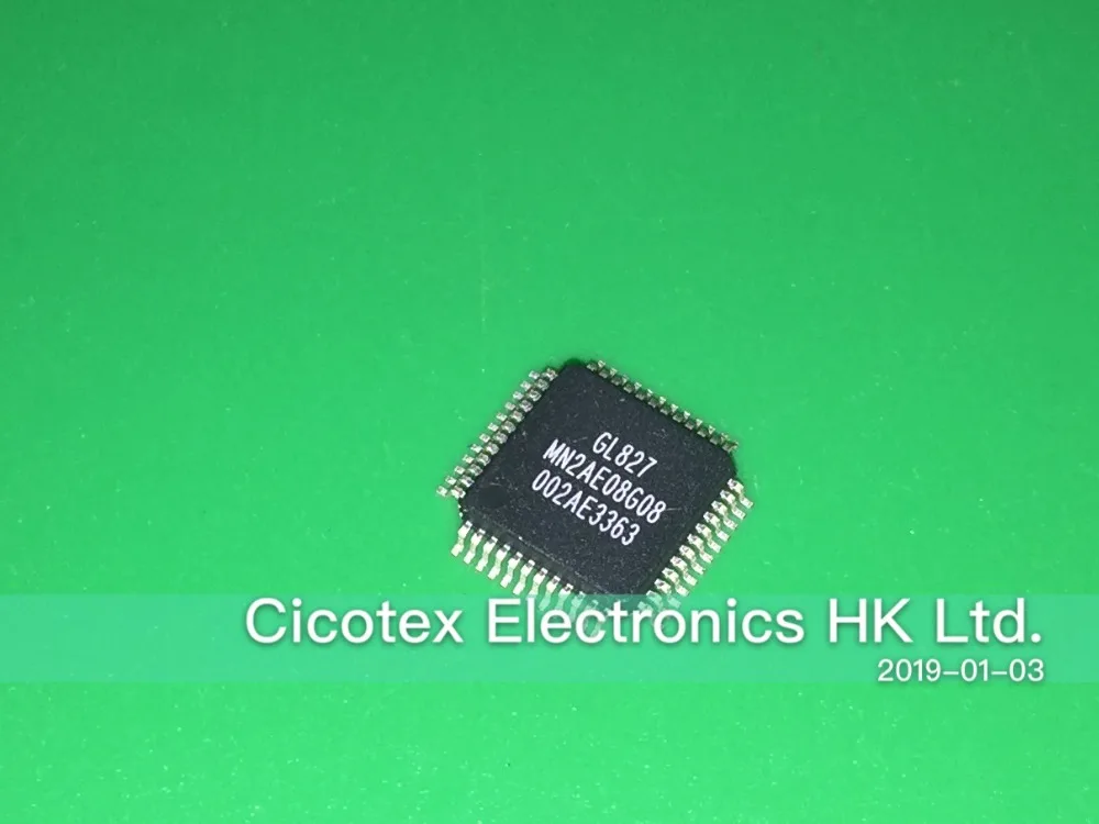 Дешевый 3 шт. лот GL827 LQFP48 электронные компоненты GL 827 USB 2,0 один слот SD MMC MS SM xD карточка Reader контроллер
