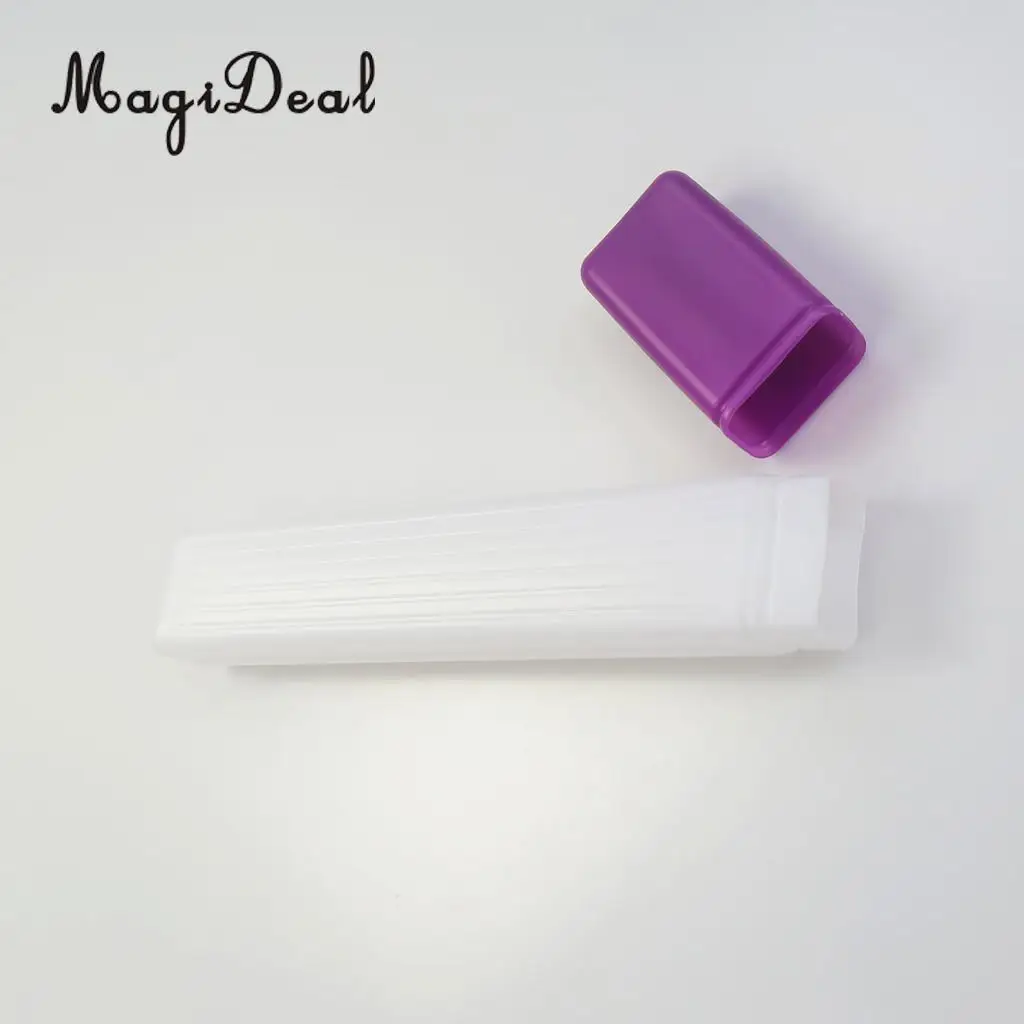 41x6cm Plastic Clear Knitting Needle Crochet Hook Tube Case Holder Storage Case 