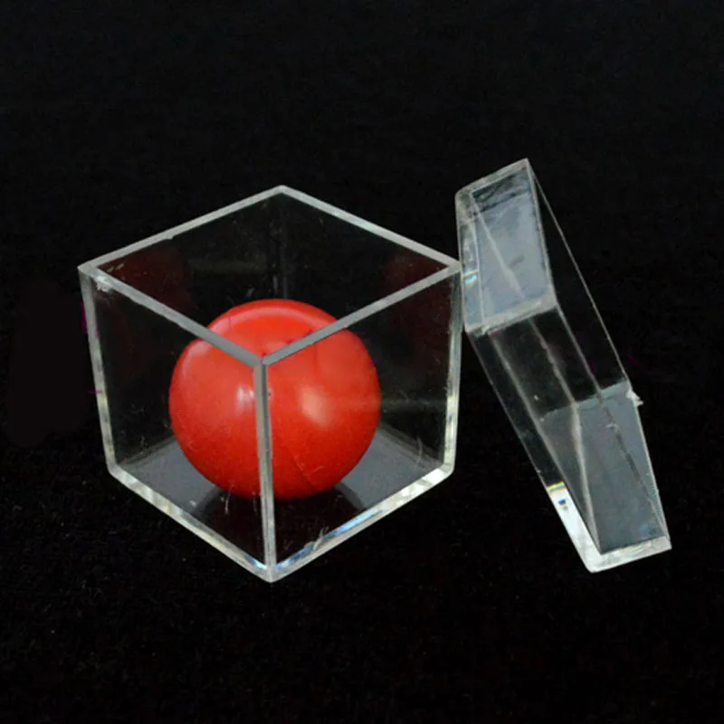 

1 Set Funny Ball Penetrating Through Box Illusion ConJuring Stage Close-up Magic Props MagicToy Magic Tricks for Children