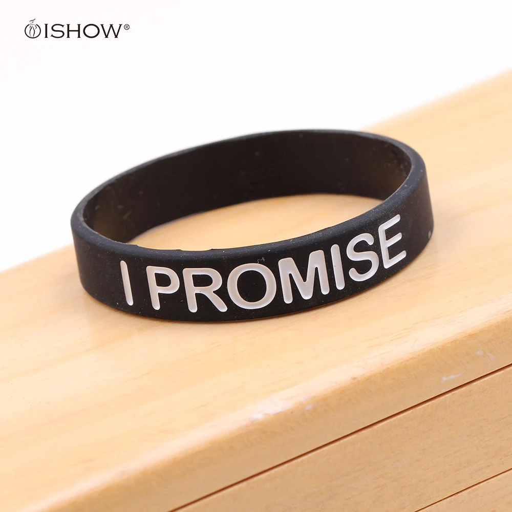 New I Promise bracelet Basketball Sports Wristband Silicone Gym Fitness Power Bands Energy