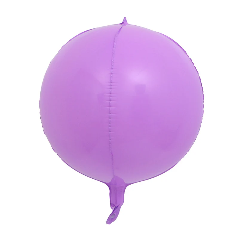2 шт. 22 дюйма Макарон воздушные шары День рождения Декорации для свадьбы конфеты цвет детские игрушки круглый шар из алюминиевой фольги - Цвет: purple