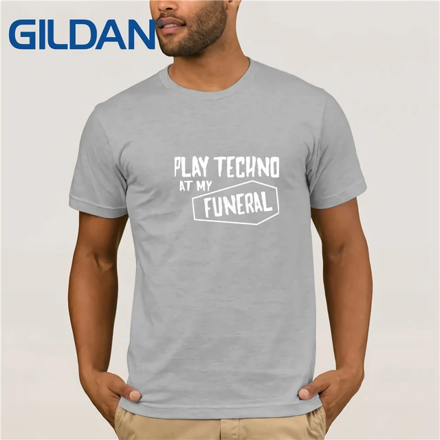 2019 T Shirt Men Play Techno At My 
