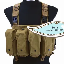 Открытый тактический ride AK мульти-с карманами для журналов Грудь rig carry cs жилет песок