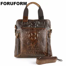 Новые модные мужские сумки Гарантия мужские сумки из натуральной кожи с крокодиловым узором мужские деловые сумки LI-862