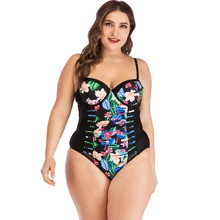 Сексуальный женский купальник размера плюс 6XL, цельный купальный костюм бикини, купальный костюм, бикини Maillot De Bain