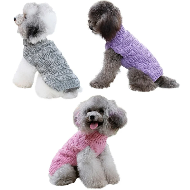 

New Year Dog Sweater Knit Crochet Pet Clothes Winter Warm Dog Cat Jacket Coat Pullover Wholesale Clothes For Dog