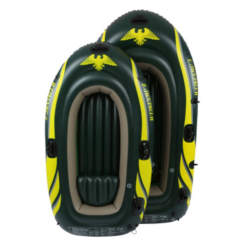 

Kayak inflatable boat 2/3person dinghy padded kayak rubber boat fishing boat assault boat