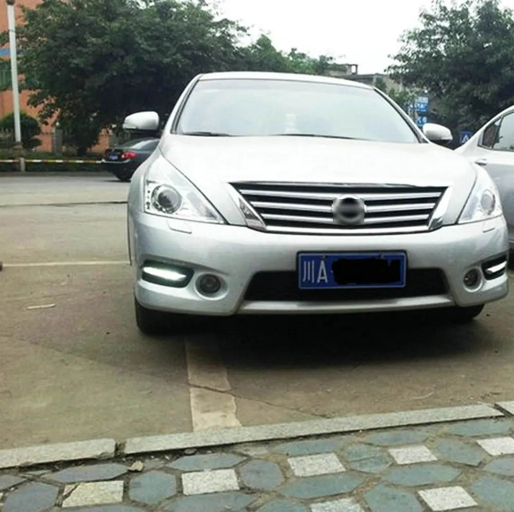 2 шт. дневные ходовые огни для Nissan Teana 2010 2011 2012 Габаритные колпак противотуманных