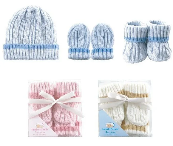 caps mittens and booties