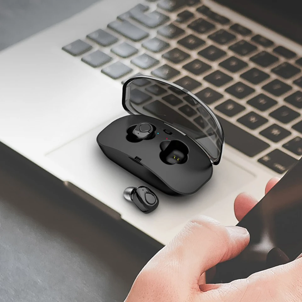 VTIN XK832 Wireless TWS Earphones Bluetooth Earbuds CVC6.0 Noise Cancelling Mic Headphone With Charging Case For Iphone X Huawei (12)