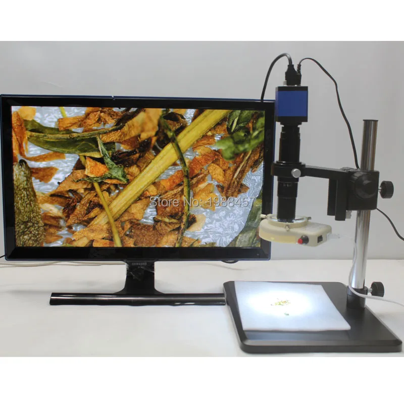 1080P HDMI USB Industrial Microscope Camera 10X 200X C mount Lens Fine