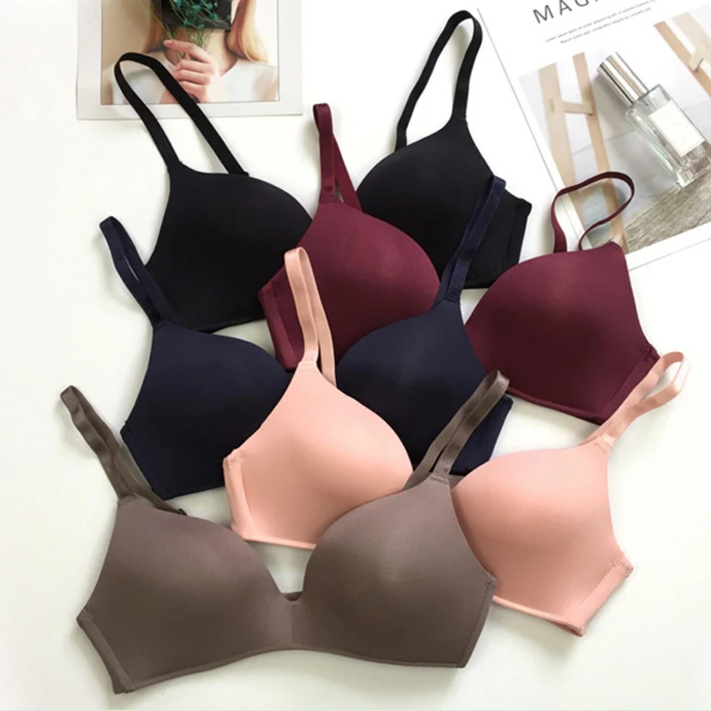  Seamless Bra Sexy Gather Adjustable Women's Bra Underwear Push Up Bra Intimates Lingerie