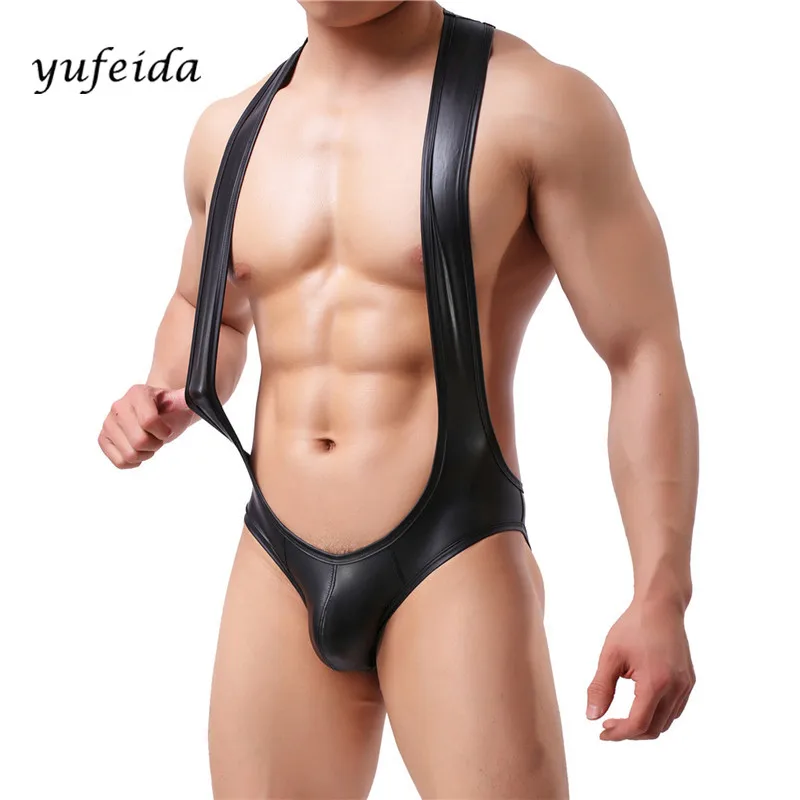 مثير رجل أسود بو قميص الجلود ارتداءها يوتار المصارعة القميص pu بوكسر السروال مثير رجل أسود بو قميص الجلود ارتداءها يوتار المصارعة القميص pu بوكسر السروال