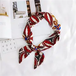 Мода 2018 для женщин Летняя Cravat дикая маленькая ткань для шарфа Длинная женская сумка с шарфом аксессуары стримеры Прямая доставка