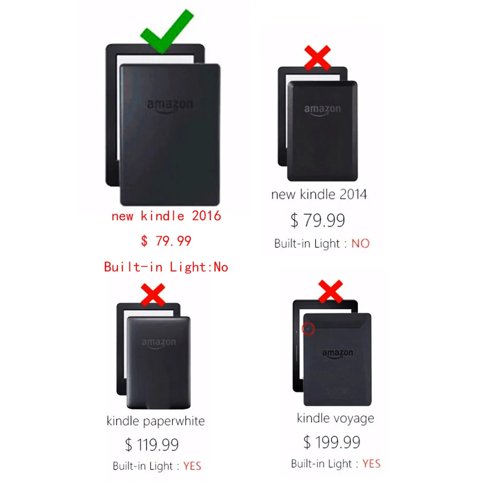 Чехол для Kindle 8 2016 E reader из искусственной кожи чехол amazon kindle поколения сна с