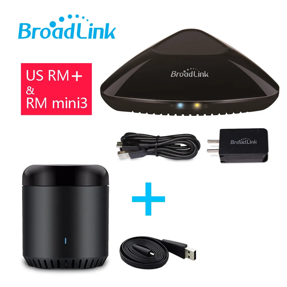 Broadlink RM2 RM Pro+ RM Mini3, автоматизация умного дома, Универсальный Интеллектуальный пульт дистанционного управления, wifi+ IR+ RF переключатель для Iphone Android - Цвет: RMProUSmini3