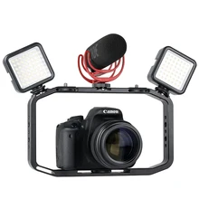Портативная видеокамера для DSLR камеры телефона Gopro Вертикальная съемка телефона установка для Canon Nikon iPhone Xs Max X 8 7 Gopro 5 6 7 Yi