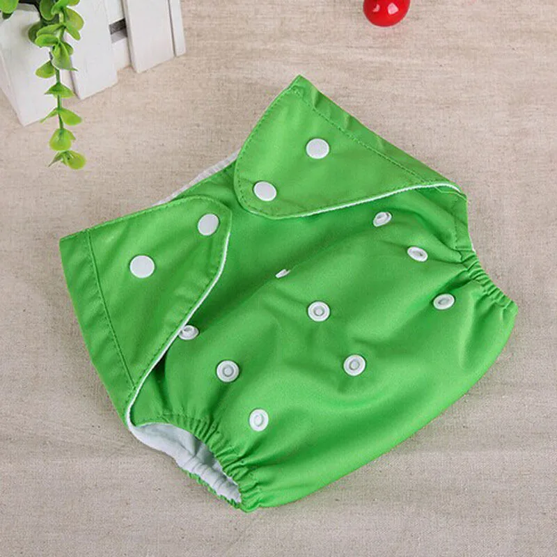 Модные Теплые многоразовые подгузники для маленьких мальчиков и девочек, 1 шт - Цвет: Зеленый