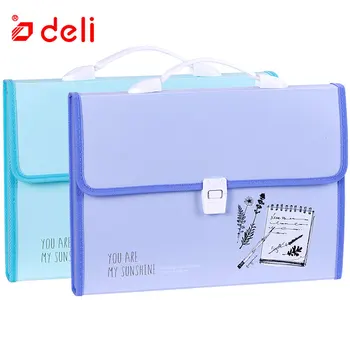 

Deli Waterproof Document Bag A4 File Folder Stationery Filing Production Document Organizers Office School Supplies 330x255x35mm