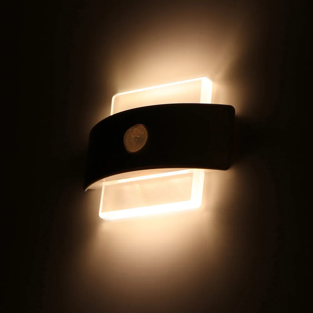 

14 LED Wall Light PIR Motion Sensor Night Light USB Rechargeable Indoor Security Light For Bedroom Living Room Bathroom Hallway