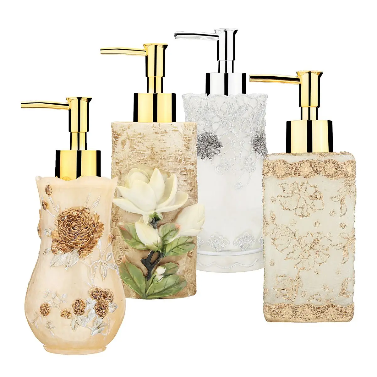 New 3D Flower Bathroom Home Hotel Liquid Soap Dispenser Sanitizer Resin Pump Lotion Shampoo Container Bottle New 3D Flower Bathroom Home Hotel Liquid Soap Dispenser Sanitizer Resin Pump Lotion Shampoo Container Bottle