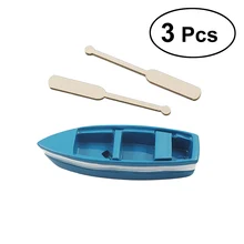 BESTOYARD 3 шт. креативный микроландшафт для домашнего творчества маленькие пластиковые лодки весла украшения
