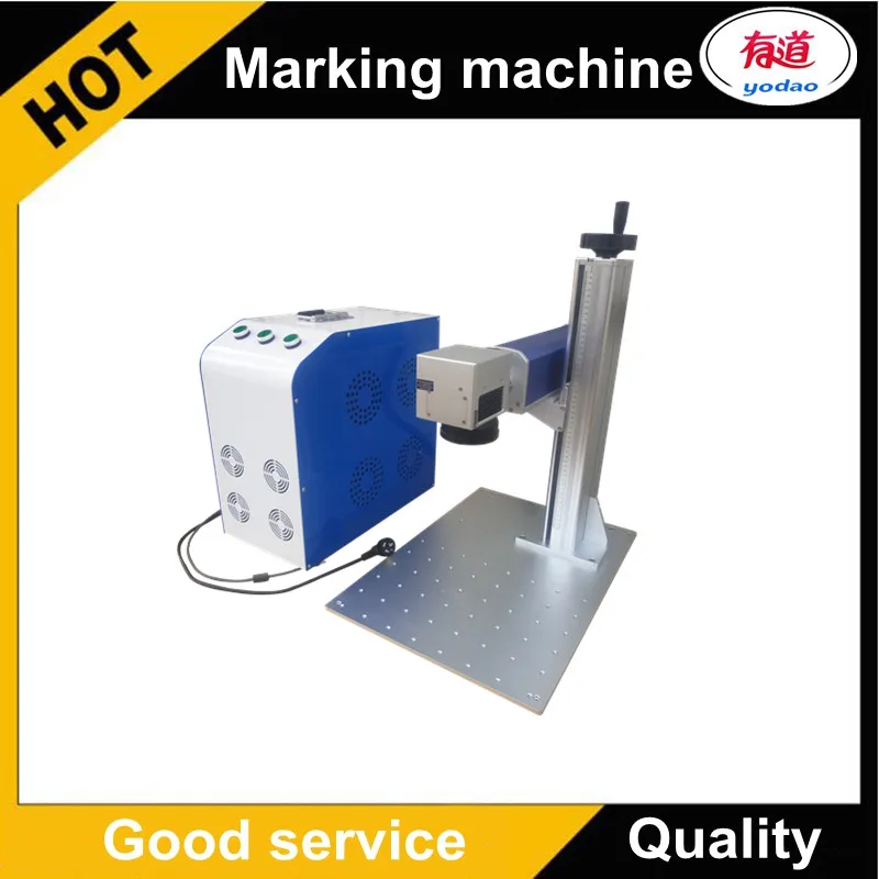 

20w raycus split metal aluminum fiber laser marking machine low price metal mini laser marking machine small size marking pri