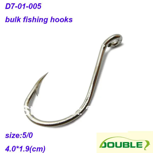 Size 5/0*100pcs,white nickel,bulk fishing hooks 8299fishing hook