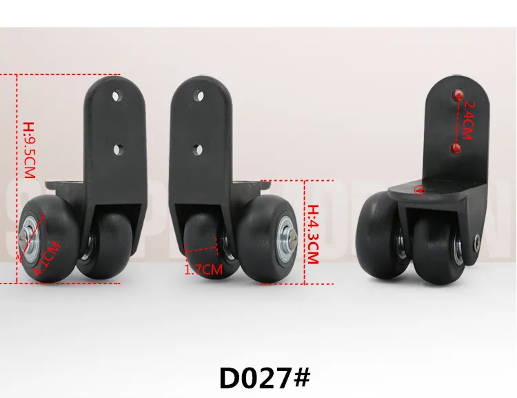 Сменные багажные колеса 2 шт. 1 левый и 1 правый Универсальный чемодан запчасти Колеса Аксессуары, колеса для чемоданов D082