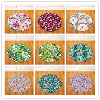 

Plant Round Carpet Kids Play Tent Gym Rug Bedroom Living Room Coffee Table Floor Mats /Baby Crawling Carpets