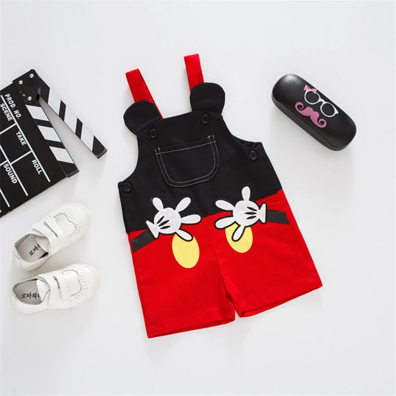 

Baby Cartoon Overalls Casual Pants Kid Strap Pants Spring Summer Shorts Rompers Toddler Boy Girl Jumpsuits Children's Clothes