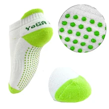 4 пар/лот женские профессиональные носки для йоги с ручки анти скольжения резиновые точки для занятий спортом в помещении фитнес, Пилатес балет латинский