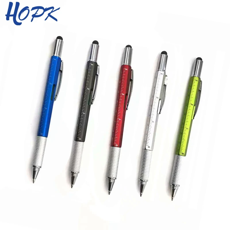 

7 color novel Multifunctional Screwdriver Ballpoint Pen Touch Screen Metal Pen Gift Tool School office supplie stationery