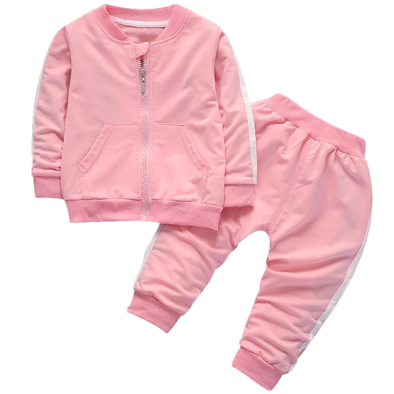  Fashion Spring Autumn Baby Boys Girls Cotton Sport set Jacket+pants 2pcs/sets Boys Tracksuit Baby Clothing Set Baby Set