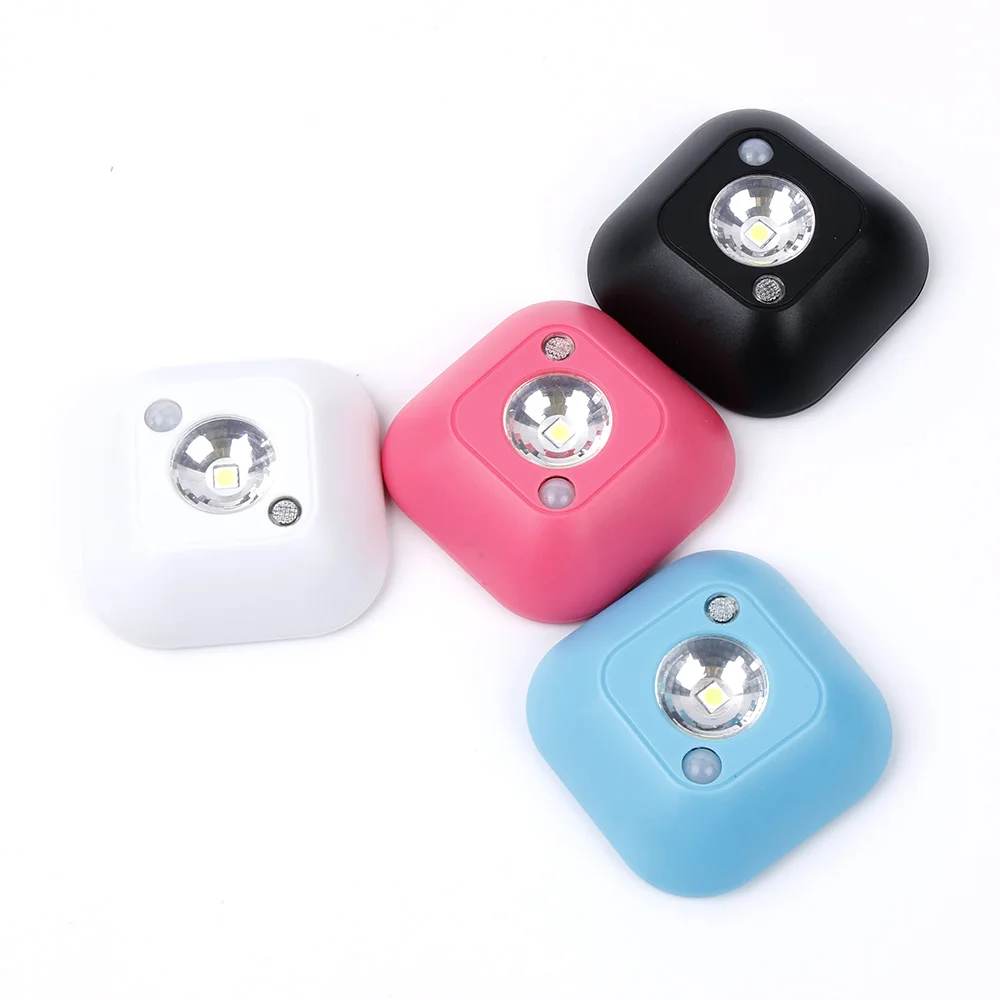 Mini Wireless Night Light Motion Activated Lights Sensor Wall LED