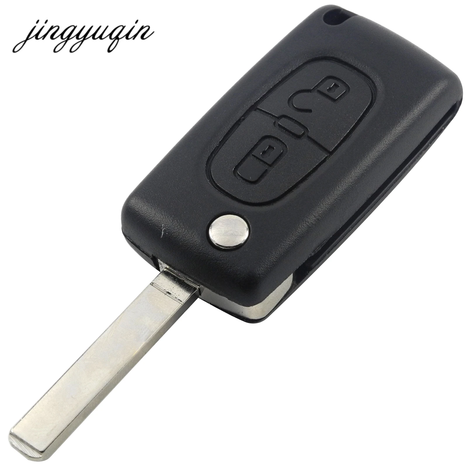 jingyuqin 10pcs lot VA2 Blank 2BTN Remote Flip Key Shell Case For CITROEN C2 C3 C4