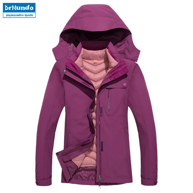 النساء للماء سترة تزلج المشي الجبلية الدافئة زائد حجم القطن التزلج ارتداء في الهواء الطلق على الجليد سترة يندبروف الثلوج معطف العلامة التجا...